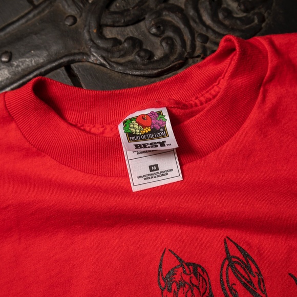 Red Beelzebabes Roller Derby Tee no. 7 Size M - Picture 3 of 5